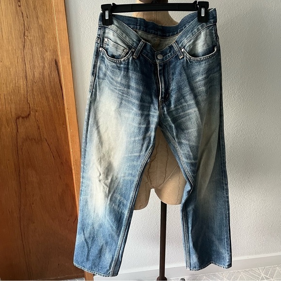 ORIGINAL FAKE sz 1 US sz 31-32 Blue Denim Jeans 2009 Japan KAWS - Picture 3 of 16